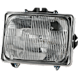 1997-2002 Ford E-150 Econoline - 7-Piece Kit Halogen Headlight, For Models With Short Bed, Includes (2) Corner Light, (1) Grille Assembly, (2) Headlight, and (2) Headlight Door