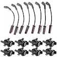 16-Piece Kit Ignition Coil and Spark Plug Kit, Includes (8) Ignition Coil and (8) Spark Plug Wire