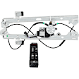 2-Piece Kit, Front, Driver Side Power Window Regulator, Hand-Crank Type, Includes (1) Window Regulator and (1) Window Switch