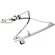 2-Piece Kit, Front, Driver Side Power Window Regulator, Hand-Crank Type, Includes (1) Window Regulator and (1) Window Switch