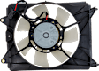 2-Piece Kit Passenger Side Cooling Fan Assembly, Includes (1) A/C Condenser and (1) A/C Condenser Fan
