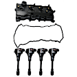 2011 Nissan Rogue - 5-Piece Kit Valve Cover, 2.5L 4Cyl, With Gasket,  Includes (4) Ignition Coil and (1) Valve Cover