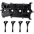 5-Piece Kit Valve Cover, 2.5L, 4Cyl, Includes (4) Ignition Coil and (1) Valve Cover