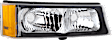 6-Piece Kit Driver and Passenger Side Halogen Tail Light, With bulb(s), Includes (2) Headlight, (2) Tail Light, and (2) Turn Signal Light