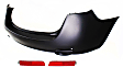3-Piece Kit, Rear Primed Bumper Cover, Includes (1) Bumper Cover and (2) Bumper Reflector