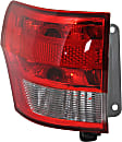 2012-2014 Jeep Grand Cherokee - 4-Piece Kit Driver and Passenger Side, Outer Halogen Tail Light, With bulb(s), Includes (2) Bumper Reflector and (2) Tail Light