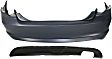 2011 Ford Fusion - 2-Piece Kit Rear Primed Bumper Cover,  Includes (1) Bumper Cover and (1) Valance