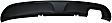 2011 Ford Fusion - 2-Piece Kit Rear Primed Bumper Cover,  Includes (1) Bumper Cover and (1) Valance