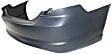 2-Piece Kit, Rear Primed Bumper Cover, CAPA Certified, Includes (1) Bumper Cover and (1) Valance