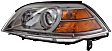 3-Piece Kit Driver and Passenger Side Halogen Headlight, Without bulb(s), OE Replacement, Includes (2) Headlight and (1) Bumper Cover