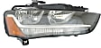 3-Piece Kit Driver and Passenger Side Halogen Headlight, With bulb(s), OE Replacement, Includes (2) Headlight and (1) Bumper Cover