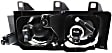 3-Piece Kit Driver and Passenger Side Halogen Headlight, With bulb(s), OE Replacement, Includes (2) Headlight and (1) Bumper Cover