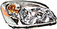 2007 Buick Lucerne - 3-Piece Kit Driver and Passenger Side Halogen Headlight, With bulb(s), OE Replacement,  Includes (1) Bumper Cover and (2) Headlight