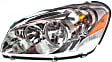 2007 Buick Lucerne - 3-Piece Kit Driver and Passenger Side Halogen Headlight, With bulb(s), OE Replacement,  Includes (1) Bumper Cover and (2) Headlight