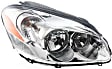 3-Piece Kit Driver and Passenger Side Halogen Headlight, With bulb(s), OE Replacement, Includes (2) Headlight and (1) Bumper Cover