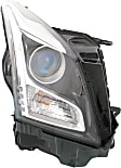 3-Piece Kit Driver and Passenger Side Halogen Headlight, With bulb(s), OE Replacement, Sedan, Includes (2) Headlight and (1) Bumper Cover