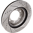 2004 Toyota 4Runner - 4-Piece Kit Front Brake Disc and Pad Kit, Cross-drilled and Slotted, 6 Lugs, Ceramic, 319mm  Disc,  Caliper Casting# 13WG, 4.7L 8Cyl, Pro-Line Series  Includes (2) Brake Disc and (1) Brake Pad Set