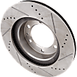 2004 Toyota 4Runner - 4-Piece Kit Front Brake Disc and Pad Kit, Cross-drilled and Slotted, 6 Lugs, Ceramic, 319mm  Disc,  Caliper Casting# 13WG, 4.7L 8Cyl, Pro-Line Series  Includes (2) Brake Disc and (1) Brake Pad Set