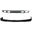 2-Piece Kit, Front, Upper Textured Bumper Cover, For Models with Tow Hook, includes (1) Bumper Cover and (1) Valance