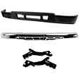 3-Piece Kit Front Bumper Chrome, Includes (1) Bumper Cover, (1) Bumper Bracket and (1) Bumper