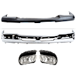 4-Piece Kit, Front Bumper, Chrome, Includes (1) Bumper, (1) Bumper Cover, and (2) Fog Light
