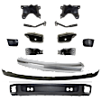 2008 Chevrolet Silverado 1500 LS - 13-Piece Kit Front Bumper, Chrome, Includes (1) Bumper, (6) Bumper Bracket, (4) Bumper End, and (2) Valance