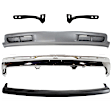 5-Piece Kit, Front Bumper, Chrome, Includes (1) Bumper, (2) Bumper Bracket, (1) Bumper Trim, and (1) Valance
