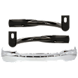 2000 GMC Sierra 1500 SL - 3-Piece Kit Front Bumper, Chrome, Standard Cab Pickup, Includes (1) Bumper and (2) Bumper Bracket