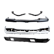 2003-2006 Chevrolet Silverado 1500 - 5-Piece Kit, Front Bumper, Chrome, Includes (1) Bumper, (2) Bumper Bracket, (1) Bumper Cover, and (1) Valance