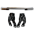 3-Piece Kit, Front Bumper, Chrome, Includes (1) Bumper and (2) Bumper Bracket