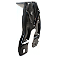 2000 Nissan Frontier SE - 3-Piece Kit Front, Driver and Passenger Side Bumper, Painted Black,  Includes (1) Bumper and (2) Bumper Bracket