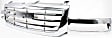 3-Piece Kit Grille, Chrome Shell and Insert, All Chromed, Performance, Includes (1) Grille and (2) Headlight Bracket