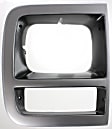 1992-1995 Chevrolet G20 - 3-Piece Kit, Grille Silver Shell with Black Insert, For Models With Single Headlights, Includes (1) Grille and (2) Headlight Door