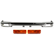 1994 Toyota Pickup - 3-Piece Kit Front Bumper, 2-Door Naturally Aspirated, SOHC, GAS, Rear Wheel Drive, Chrome, Standard Cab Pickup,  Includes (1) Bumper and (2) Turn Signal Light