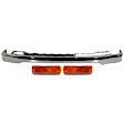 1992-1995 Toyota Pickup - 3-Piece Kit, Front Bumper, 4WD, Chrome, Includes (1) Bumper and (2) Turn Signal Light