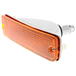 1992-1995 Toyota Pickup - 3-Piece Kit, Front Bumper, 4WD, Chrome, Includes (1) Bumper and (2) Turn Signal Light
