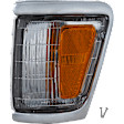 1993 Toyota Pickup - 4-Piece Kit Driver and Passenger Side Halogen Corner Light, With bulb(s), 4WD,  Includes (2) Corner Light and (2) Turn Signal Light
