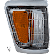 1993 Toyota Pickup - 4-Piece Kit Driver and Passenger Side Halogen Corner Light, With bulb(s), 4WD,  Includes (2) Corner Light and (2) Turn Signal Light