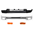 1996-1998 Toyota 4Runner - 4-Piece Kit, Front, Driver and Passenger Side Bumper, Sport Utility, Chrome, Includes (1) Bumper, (2) Turn Signal Light, and (1) Valance