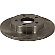 2005 Pontiac G6 - 2-Wheel Set Rear Brake Disc and Pad Kit, Plain Surface, 5 Lugs, 270 mm, Ceramic, 3.5L 6Cyl, Pro-Line Series Includes (2) Disc and (1) Pad Set