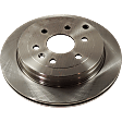 2009 Saturn Outlook - 8-Piece Kit Front and Rear Brake Disc and Pad Kit, Plain Surface, 6 Lugs, Front-Ceramic/Rear-Semi-Metallic, 3.6L 6Cyl, Pro-Line Series  Includes (4) Brake Disc and (2) Brake Pad Set