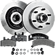 1999 Chevrolet Express 2500 - 2-Wheel Set Front Brake Disc and Pad Kit, Natural Finish, Plain Surface, 6 Lugs, 294.89 mm, Semi-metallic, 6 Lug, GVW 7,300 Lbs., 5.7L 8Cyl, Pro-Line Series Includes (2) Brake Disc and (1) Brake Pad Set