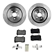 2013 Chevrolet Camaro - 2-Wheel Set Rear Brake Disc and Pad Kit, Natural Finish, Plain Surface, 5 Lugs, 365 mm, Ceramic, Naturally Aspirated, 6.2L 8Cyl, Pro-Line Series Includes (2) Brake Disc and (1) Brake Pad Set