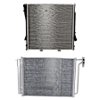 2002 BMW X5 - 2-Piece Kit A/C Condenser, 3.0L 6Cyl,  Includes (1) A/C Condenser and (1) Radiator