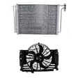 2002 BMW X5 - 2-Piece Kit A/C Condenser, 3.0L 6Cyl,  Includes (1) A/C Condenser and (1) Cooling Fan Assembly