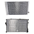 2005 BMW 525i - 2-Piece Kit A/C Condenser, 2.5L 6Cyl,  Includes (1) A/C Condenser and (1) Radiator