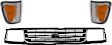 1993-1998 Toyota T100 - 3-Piece Kit Grille Gray, Includes (2) Corner Light and (1) Grille Assembly