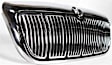 3-Piece Kit Grille Chrome Shell with Painted Black Insert, Includes (2) Corner Light and (1) Grille Assembly