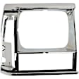 4-Piece Kit Driver And Passenger Side Headlight Door, Chrome/Black trim, Includes (2) Headlight Door and (2) Side Marker