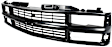 1995 Chevrolet K2500 Suburban - 5-Piece Kit Grille, Painted Black, For Models With Composite Headlamps,  Includes (1) Grille Assembly, (2) Reflector, and (2) Side Marker
